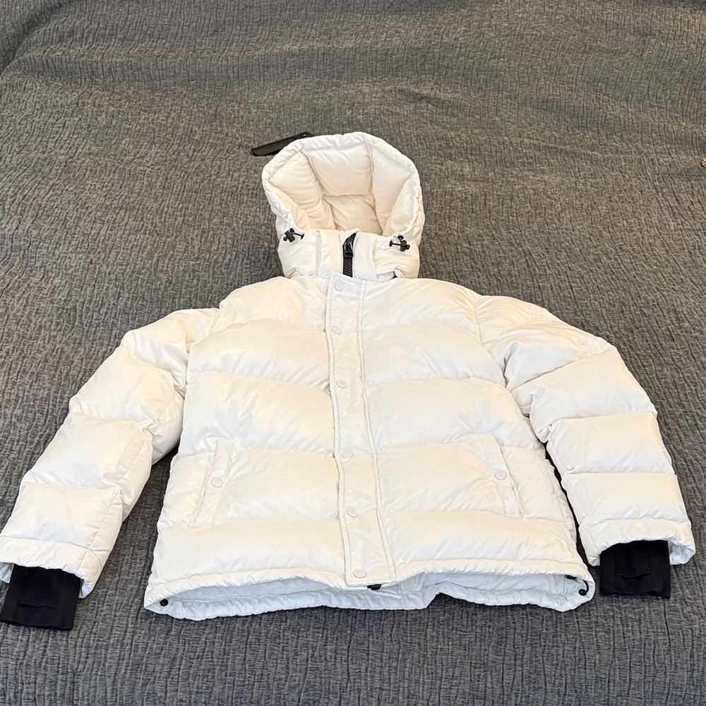 Aritzia White Puffer Jacket